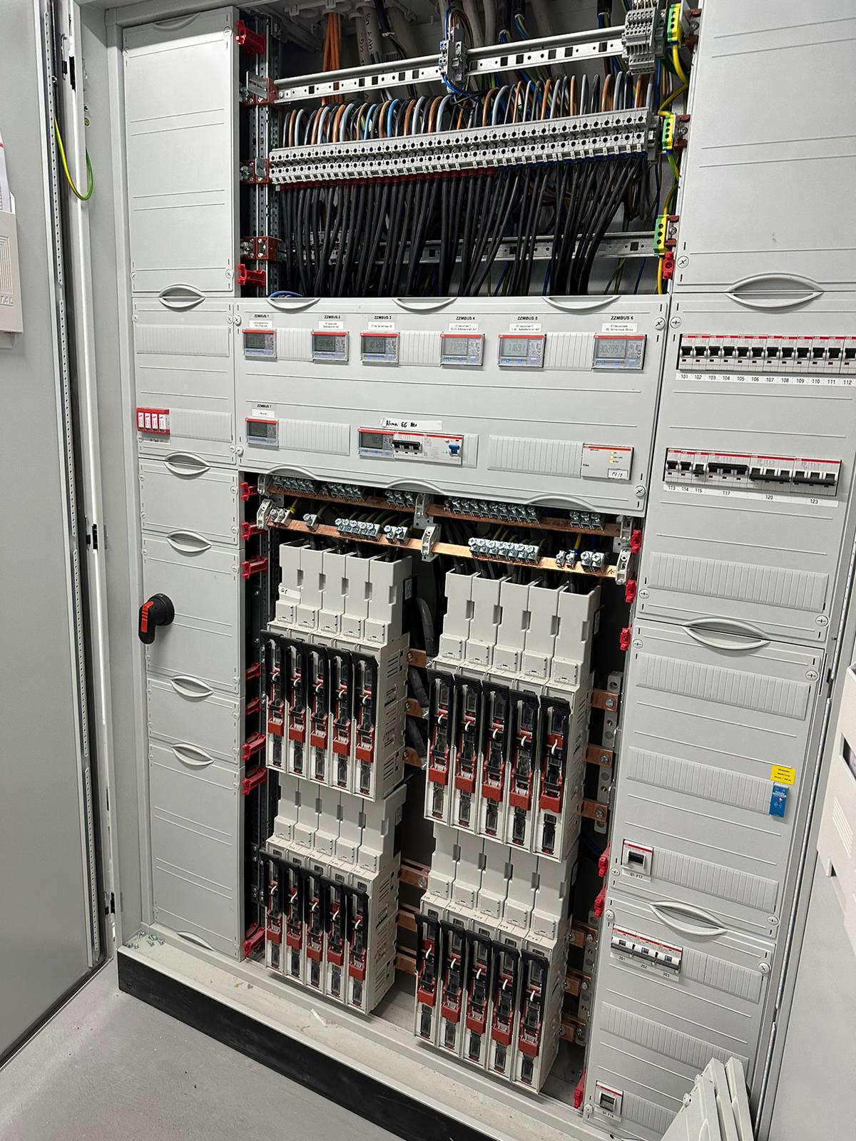 Zähler- und Verteilertechnik der Anlage